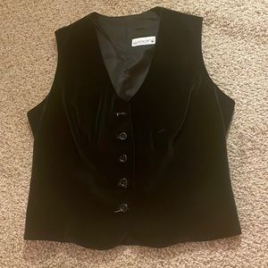 Vintage velvet vest
